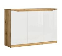 Pegane Buffet de rangement 3 portes - Chêne