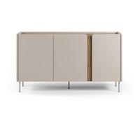 Pegane Buffet de rangement 3 portes - Crème
