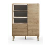 Pegane Buffet de rangement vaisselle - Chêne