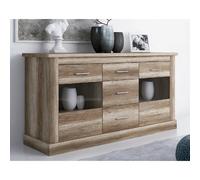 Pegane Buffet vaisselier - Chêne