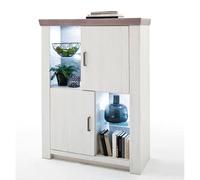 Pegane Buffet vaisselier moderne - Blanc