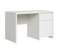 Pegane Bureau 1 porte 1 tiroir - Blanc