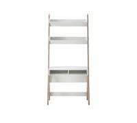 Pegane Bureau assis-debout - blanc/chêne