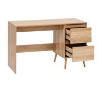 Pegane Bureau avec caisson - Bois clair
