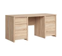 Pegane Bureau avec caisson - Chêne