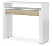 Pegane Bureau console extensible - Blanc