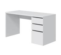 Pegane Bureau d'appoint avec caisson - Blanc