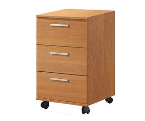 Pegane Caisson 3 tiroirs - Merisier