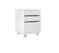 Pegane Caisson à roulettes - Blanc