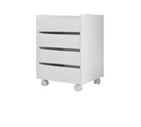 Pegane Caisson de bureau 4 tiroirs - Blanc