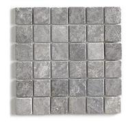 Pegane Carrelage mosaïque gris mat