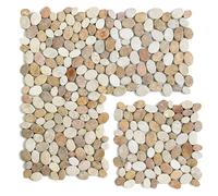 Pegane Carrelage mosaïque blanc beige