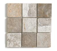 Pegane Carrelage Mosaïque Blanc Mat - 30 x 30 cm