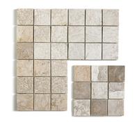 Pegane Carrelage Mosaïque Blanc Mat - 30 x 30 cm