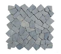 Pegane Carrelage Mosaïque en Marbre Naturel Gris - 30 x 30 cm