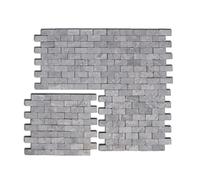 Pegane Carrelage mosaïque gris clair