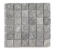 Pegane Carrelage mosaïque gris mat