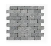 Pegane Carrelage mosaïque gris mat