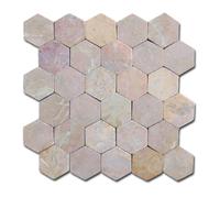 Pegane Carrelage mosaïque rose