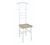 Pegane Chaise valet de chambre - Blanc