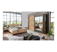 Pegane Chambre complète adulte - Chêne foncé