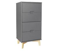 Pegane Chiffonnier 4 tiroirs - Anthracite