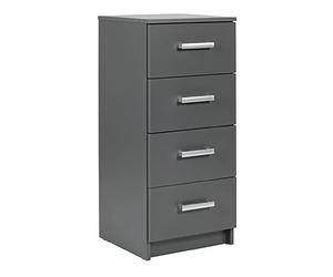 Pegane Chiffonnier 4 tiroirs - Graphite
