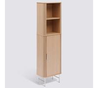 Pegane Colonne de salle de bain 1 porte - Bois clair