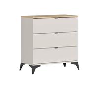 Pegane Commode 3 tiroirs - Beige
