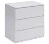 Pegane Commode 3 tiroirs - Blanc