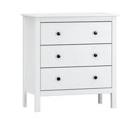 Pegane Commode 3 tiroirs - Blanc