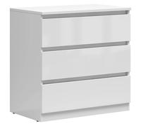 Pegane Commode 3 tiroirs - Blanc