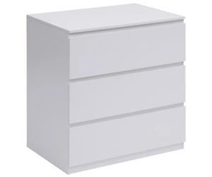 Pegane Commode 3 tiroirs - Blanc