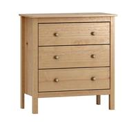 Pegane Commode 3 tiroirs - Chêne