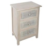 Pegane Commode 3 tiroirs - Chêne