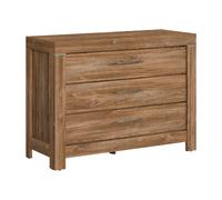 Pegane Commode 3 tiroirs - Chêne