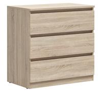 Pegane Commode 3 tiroirs - Chêne