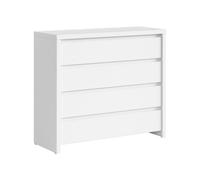 Pegane Commode 4 tiroirs - Blanc