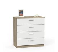 Pegane Commode 4 tiroirs - Blanc