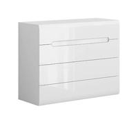 Pegane Commode 4 tiroirs - Blanc