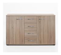 Pegane Commode 4 tiroirs - Chêne