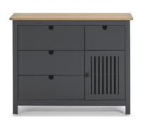 Pegane Commode 4 tiroirs - Chêne