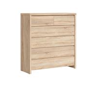 Pegane Commode 6 tiroirs - Chêne