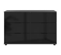 Pegane Commode 6 tiroirs - Graphite