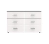 Pegane Commode design 4 tiroirs - Blanc