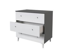 Pegane Commode - Gris/Blanc