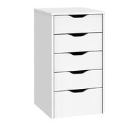 PEGANE Commode Meuble de Rangement Coloris Blanc - Hauteur 71 x Longueur 40 x Profondeur 43 cm