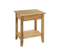 Pegane Console 1 tiroir en bois - Chêne