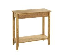 Pegane Console 1 tiroir en bois - Chêne