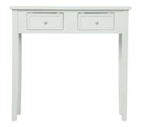 Pegane Console 2 tiroirs - Blanc